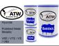 Preview: Hyundai, Polished Metal Metallic, V6S / V7S / VS / V8S: 500ml Lackdose + 500ml Klarlack + 250ml Härter - Set, von ATW Autoteile West.